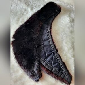 Genuine mink collar